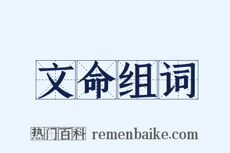 文命组词是什么意思的图片